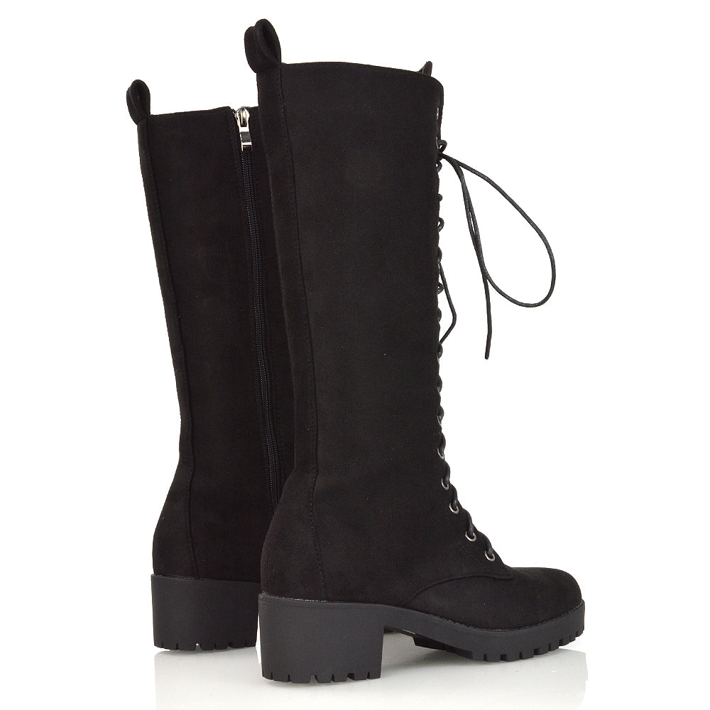 Black Faux Suede UK 6 | EU 39 | US 8 | XY London