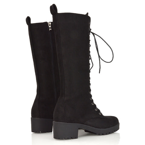 Black Faux Suede UK 6 | EU 39 | US 8 | XY London