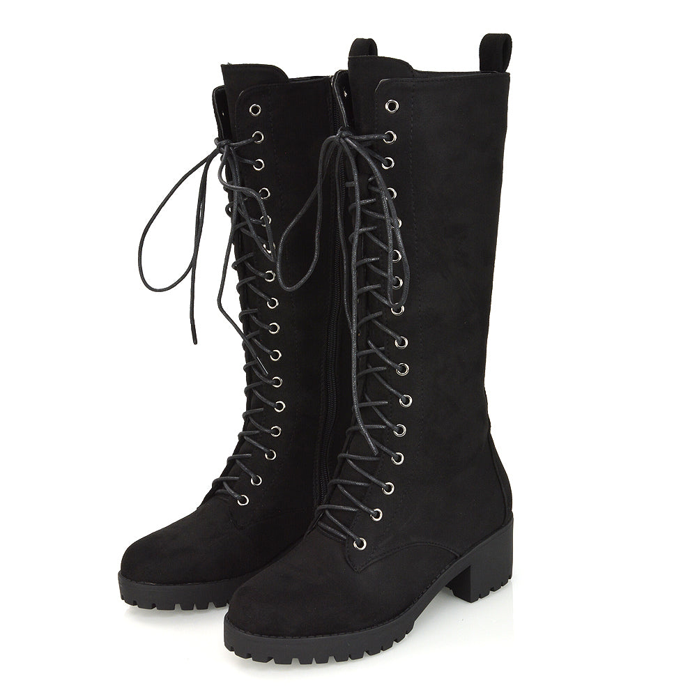 Black Faux Suede UK 5 | EU 38 | US 7 | XY London