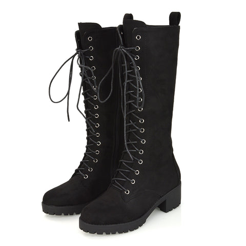 Black Faux Suede UK 5 | EU 38 | US 7 | XY London