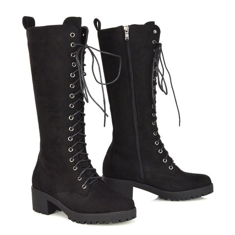 Black Faux Suede UK 6 | EU 39 | US 8 | XY London