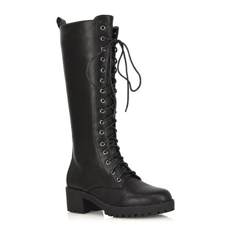 Black Synthetic Leather UK 6 | EU 39 | US 8 | XY London