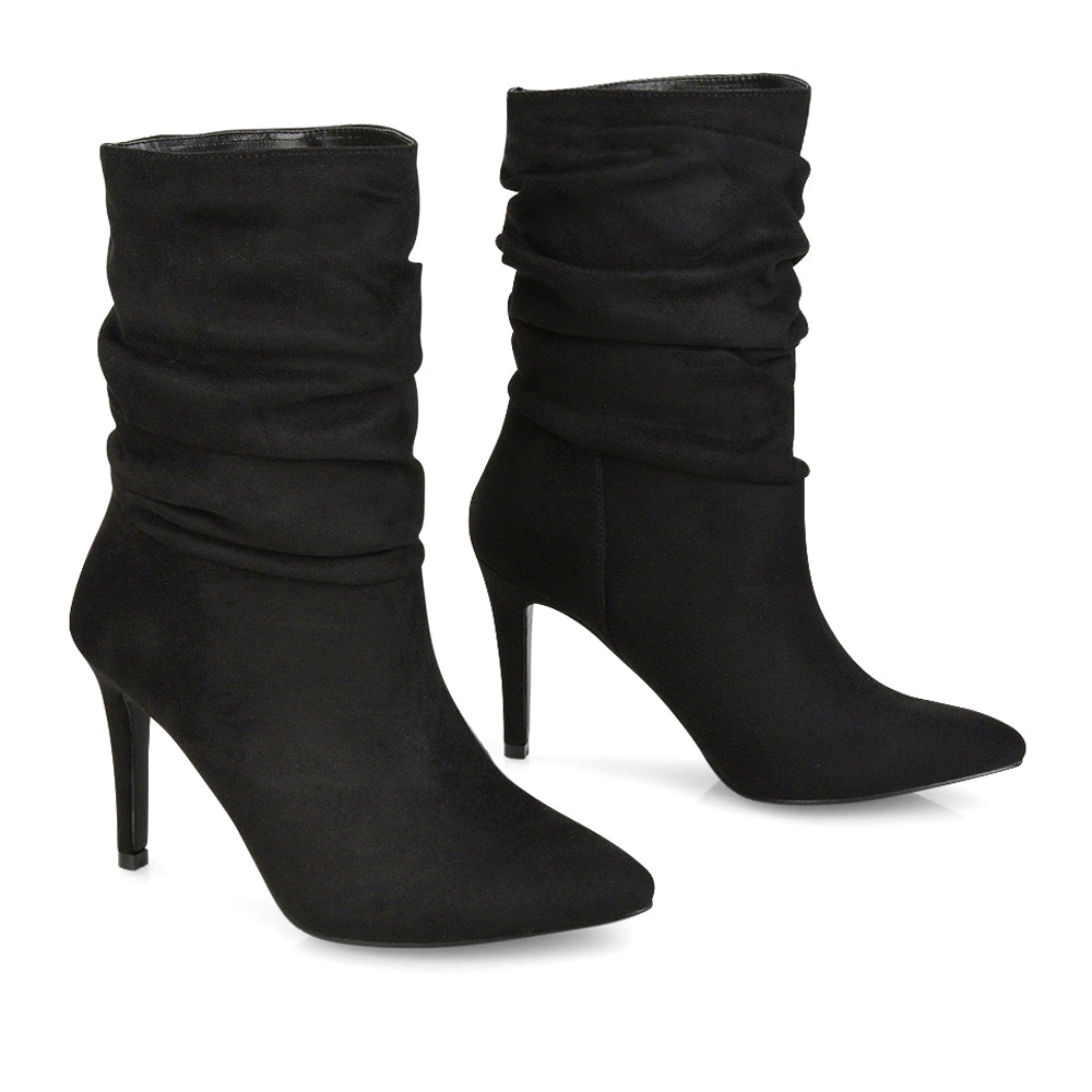 Black Faux Suede UK 7 | EU 40 | US 9 | XY London