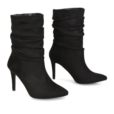 Black Faux Suede UK 7 | EU 40 | US 9 | XY London