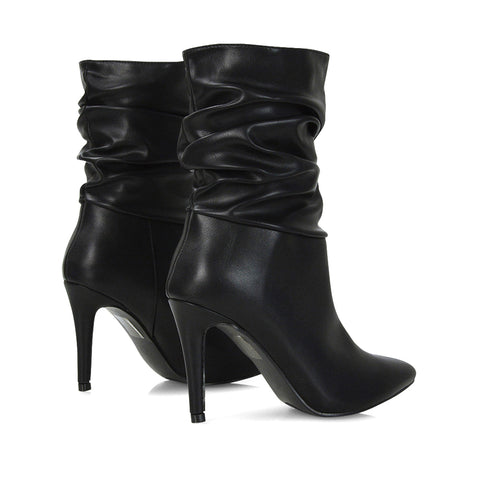 Pine Green | XY London | ,,,Green Boots, Green Ankle Boots, Green Heeled Boots,