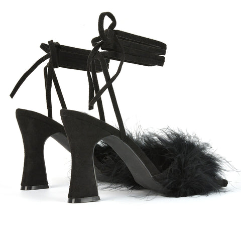 Black Faux Suede UK 3 | EU 36 | US 5 | XY London