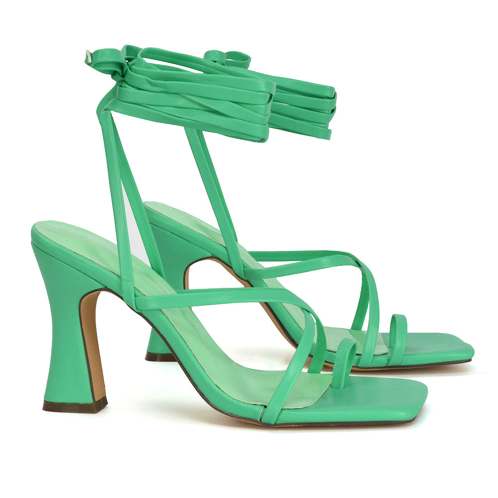 | XY London | Nude Strappy Heels,Nude Square Toe Heels,Nude Lace Up Heels,Nude Block Heels