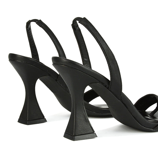 | XY London | Black Heels,Black Strappy Heels,Black Slingback Heels,Black Sculptured Heels,Black Flared Heels