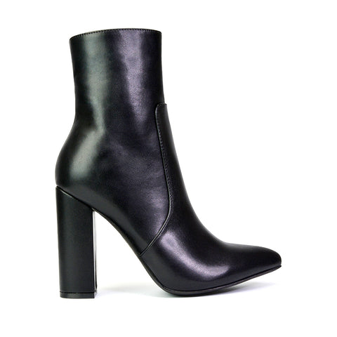 Black Synthetic Leather UK 6 | EU 39 | US 8 | XY London