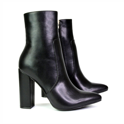 Black Synthetic Leather UK 4 | EU 37 | US 6 | XY London
