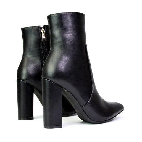 Black Synthetic Leather UK 4 | EU 37 | US 6 | XY London