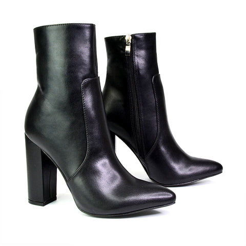 Black Synthetic Leather UK 3 | EU 36 | US 5 | XY London