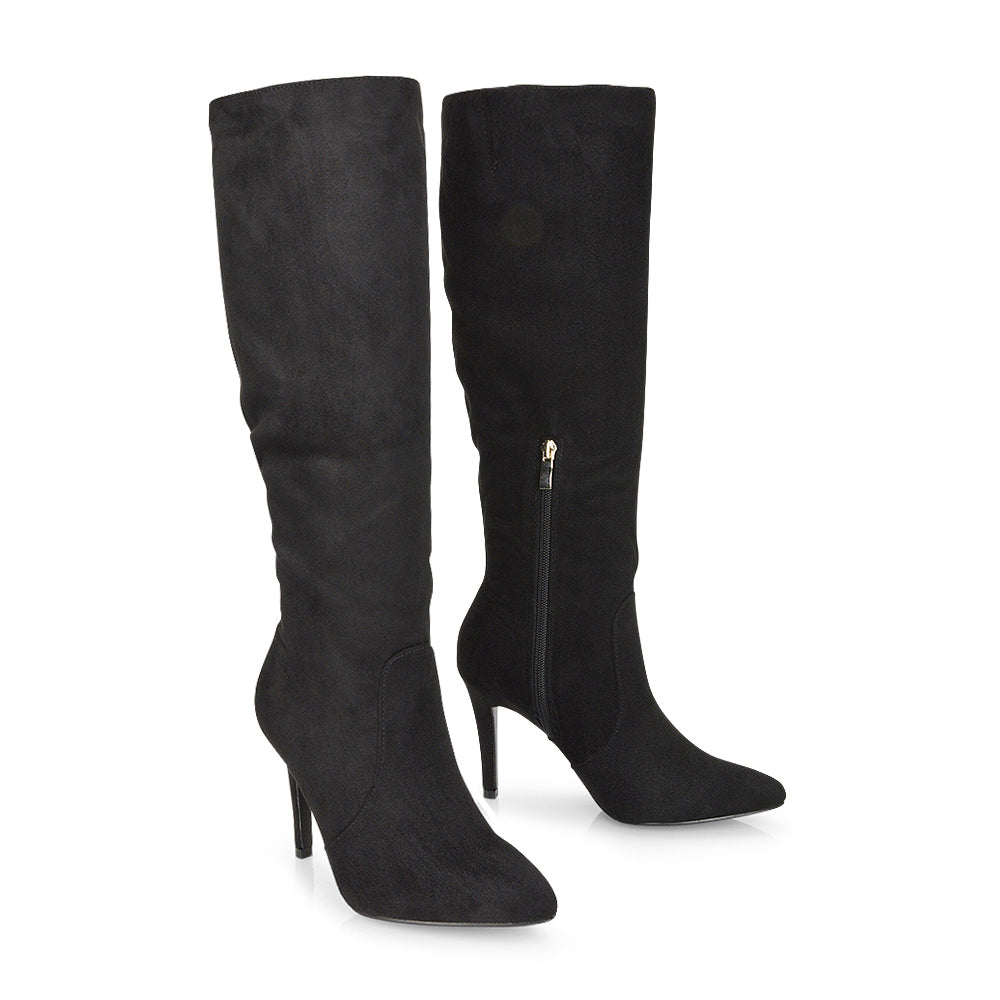 Black Faux Suede UK 5 | EU 38 | US 7 | XY London