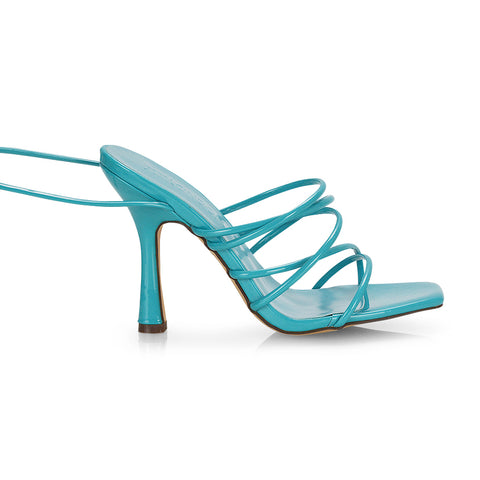 Black Patent  | XY London | strappy heels,curved block heels,strappy heels,black patent heels