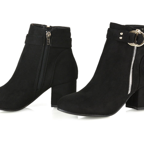 Black | XY London | black boots, black heeled boots, black ankle boots
