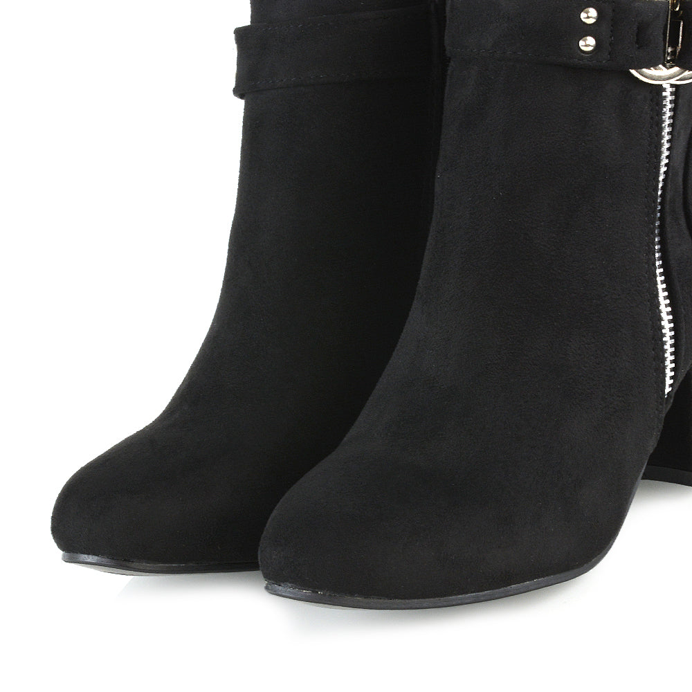 Black | XY London | black boots, black heeled boots, black ankle boots