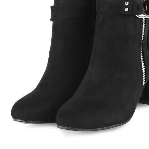 Black | XY London | black boots, black heeled boots, black ankle boots