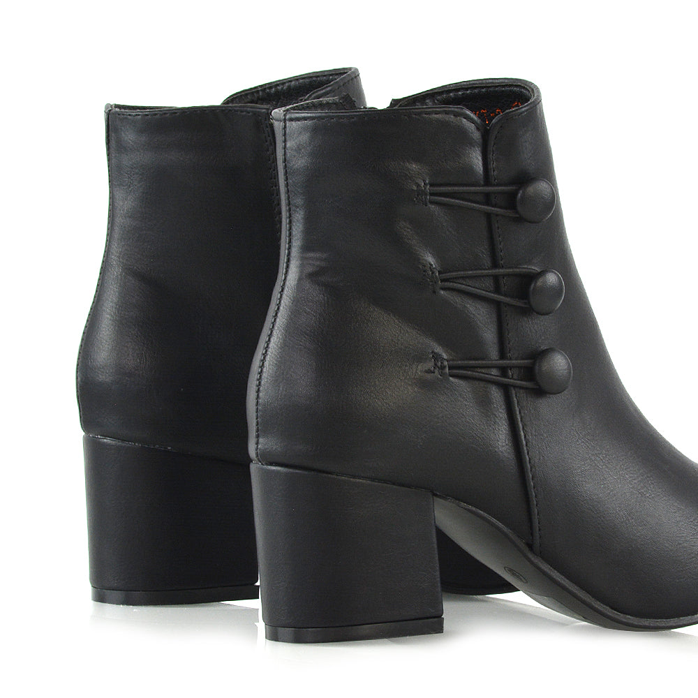 comfortable ankle boots, block heel boots, womens boots