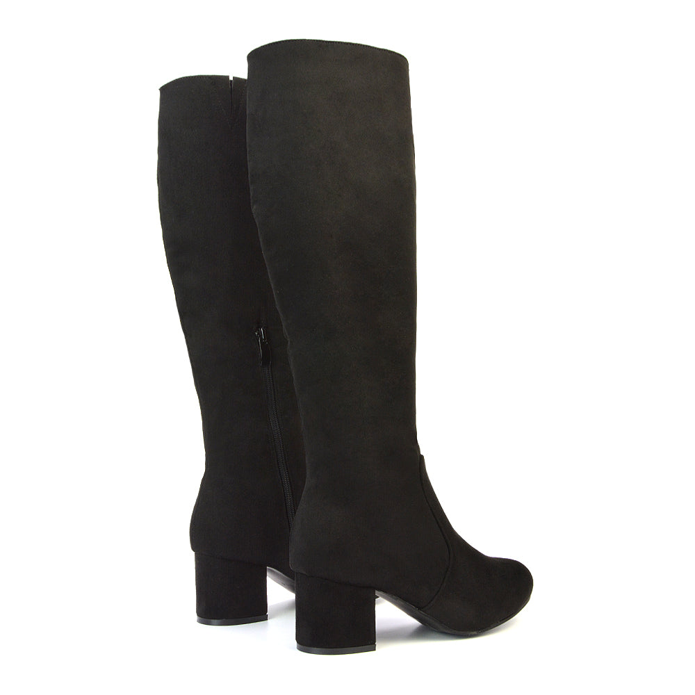 Black Faux Suede UK 3 | EU 36 | US 5 | XY London