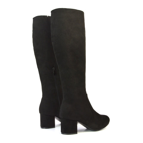 Black Faux Suede UK 3 | EU 36 | US 5 | XY London