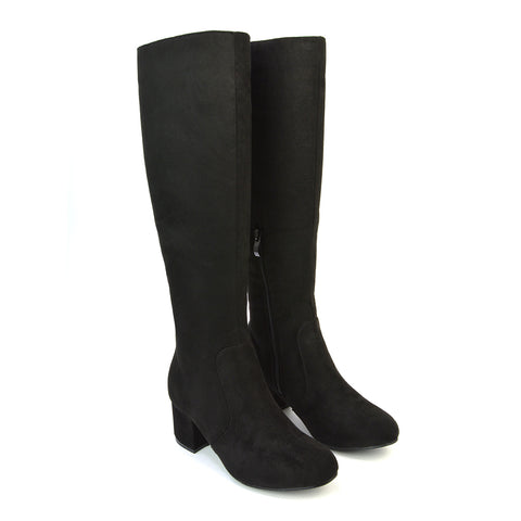 Black Faux Suede UK 6 | EU 39 | US 8 | XY London
