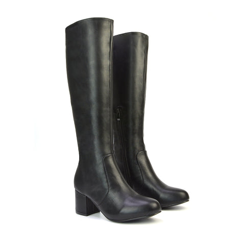 Black Synthetic Leather UK 3 | EU 36 | US 5 | XY London