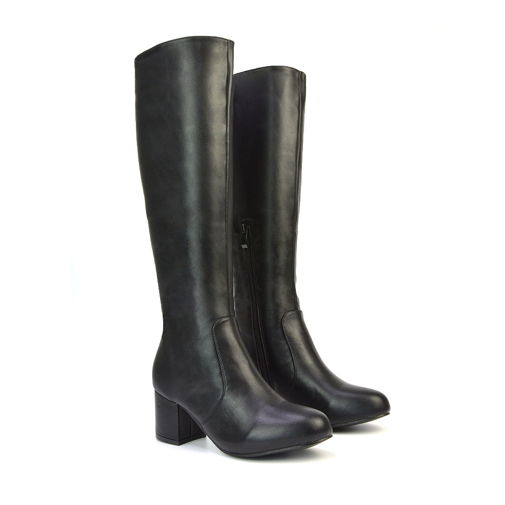 Black Synthetic Leather UK 5 | EU 38 | US 7 | XY London