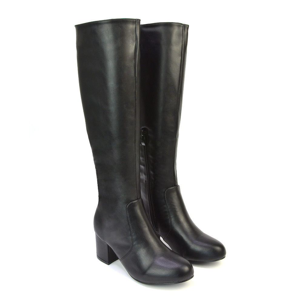 Black Synthetic Leather UK 3 | EU 36 | US 5 | XY London