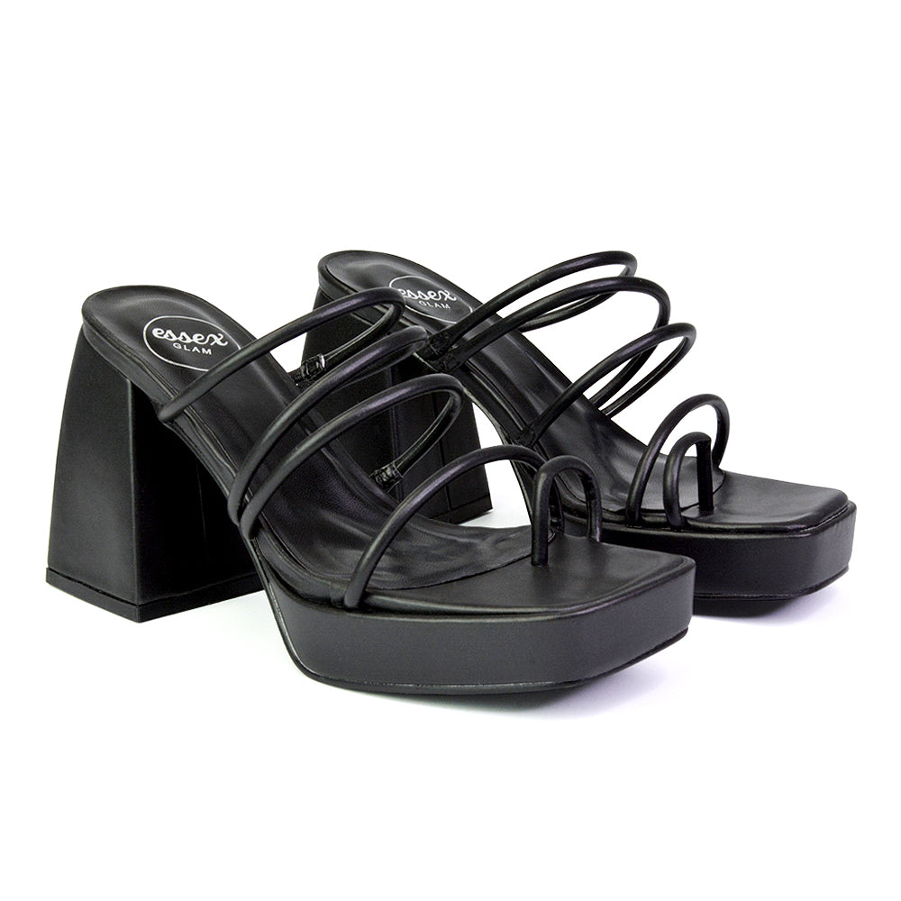 Black Synthetic Leather UK 3 | EU 36 | US 5 | XY London