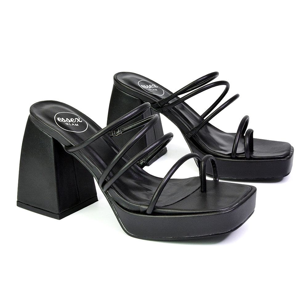 Black Synthetic Leather UK 3 | EU 36 | US 5 | XY London
