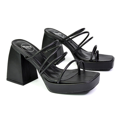 Black Synthetic Leather UK 4 | EU 37 | US 6 | XY London