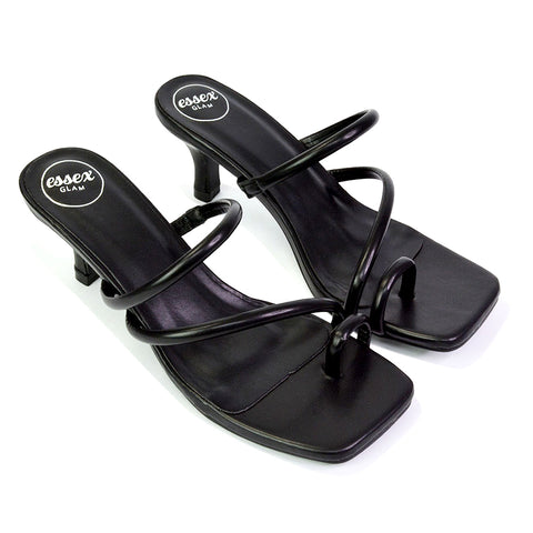 Black | XY London | black heels,black low heels,black mules,black mule heels,black kitten heels