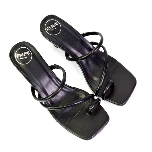 Black | XY London | black heels,black low heels,black mules,black mule heels,black kitten heels