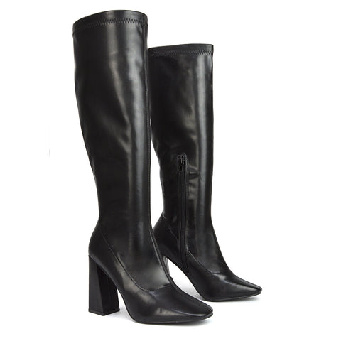 Knee High Boots Block Heeled Boots XY London xylondon