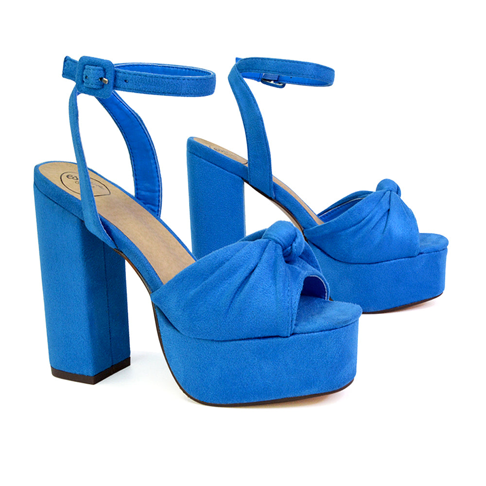 Blue | XY London | blue heels,blue block heels,blue high heels,blue platform heels,blue strappy heels