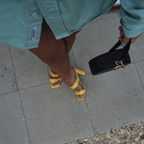  Black Synthetic Leather | XY London | Black Heels,Black Ruched Strap Heels,Black Mules,Black Block Heels,Black Mule Heels