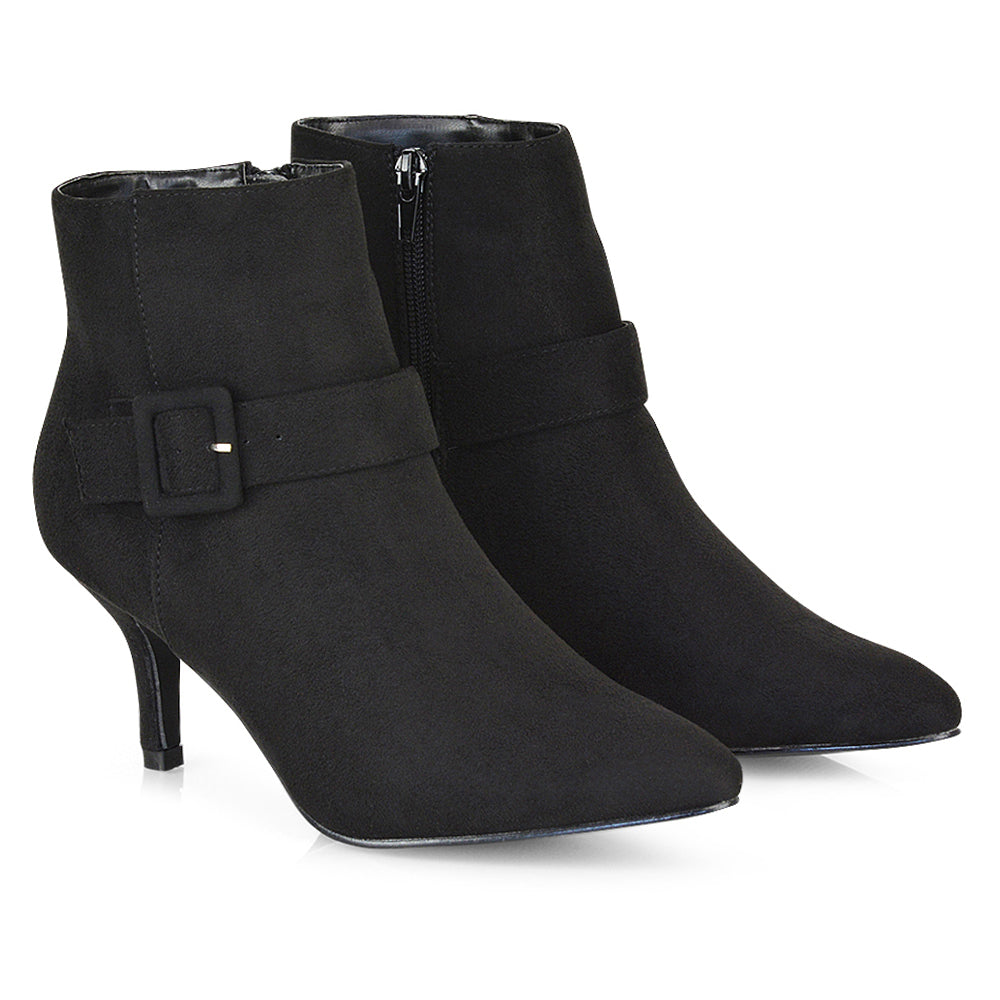 Black Faux Suede UK 3 | EU 36 | US 5 | XY London