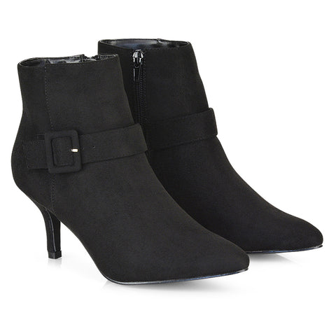 Black Faux Suede UK 3 | EU 36 | US 5 | XY London