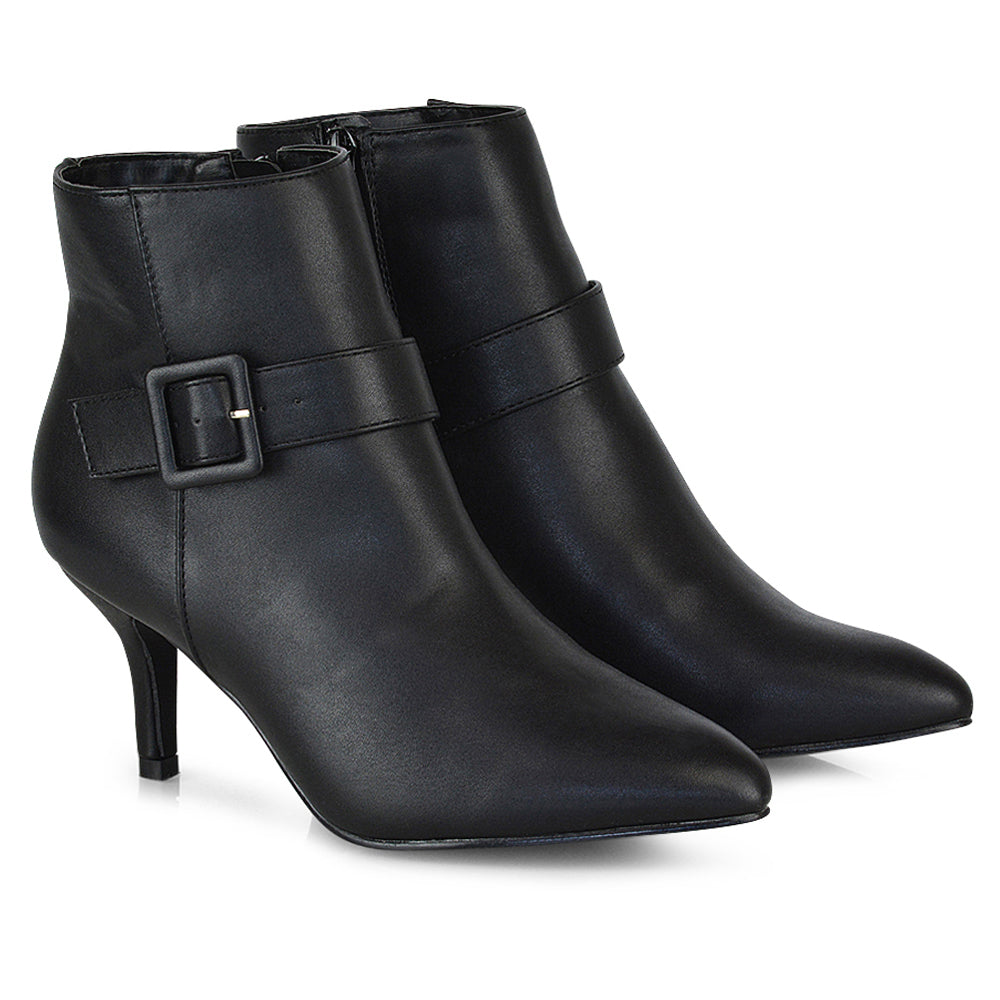 Black Synthetic Leather UK 3 | EU 36 | US 5 | XY London