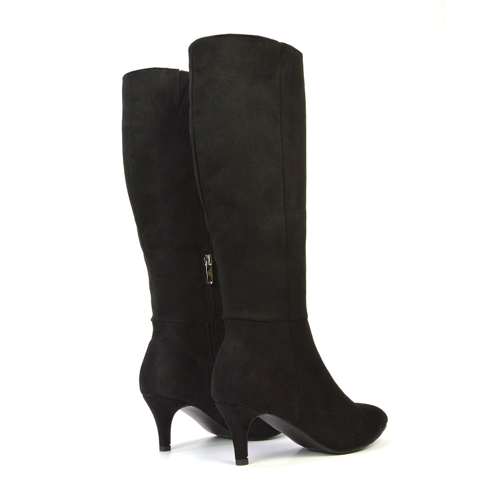 Black Faux Suede UK 3 | EU 36 | US 5 | XY London