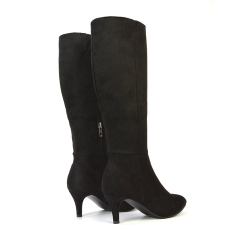 Black Faux Suede UK 3 | EU 36 | US 5 | XY London