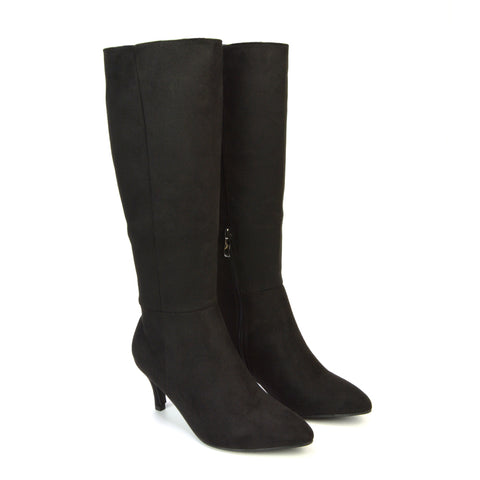 Black Faux Suede UK 3 | EU 36 | US 5 | XY London