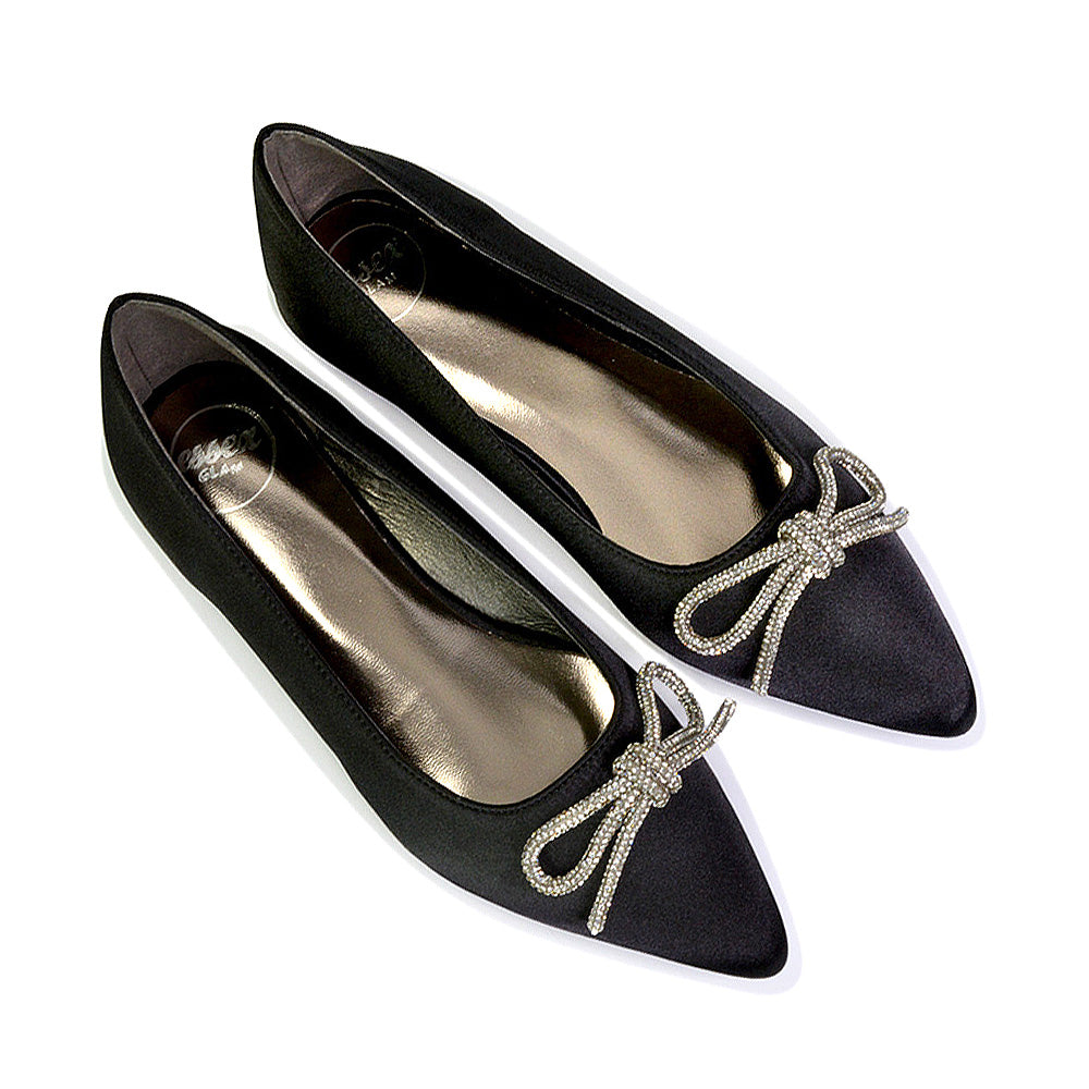Black | XY London | black pumps,black pump shoes,black ballerina shoes,black flats,black diamante pumps