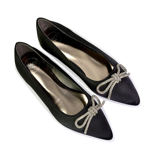 Black | XY London | black pumps,black pump shoes,black ballerina shoes,black flats,black diamante pumps