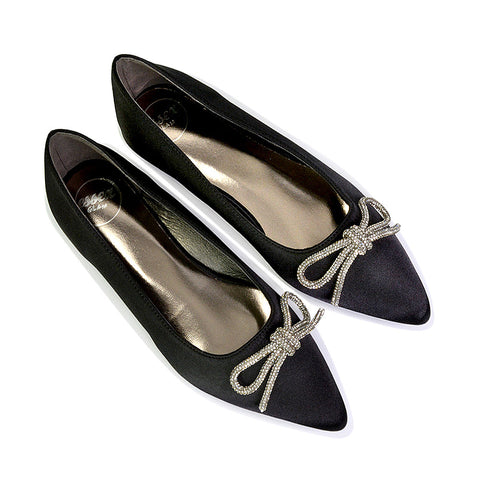 Black | XY London | black pumps,black pump shoes,black ballerina shoes,black flats,black diamante pumps