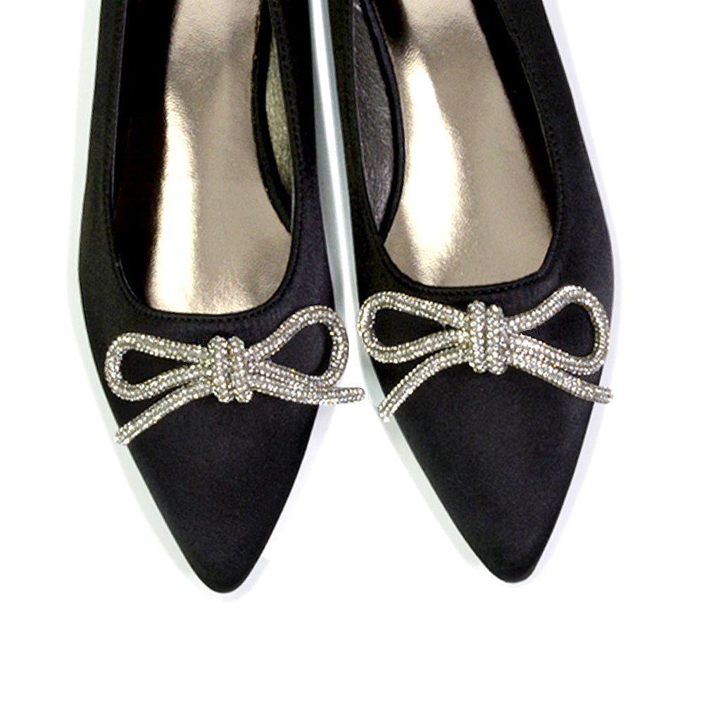 Black | XY London | black pumps,black pump shoes,black ballerina shoes,black flats,black diamante pumps