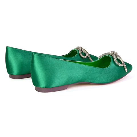 Green | XY London | green pumps,green pump shoes,green ballerina shoes,green flats,green diamante pumps