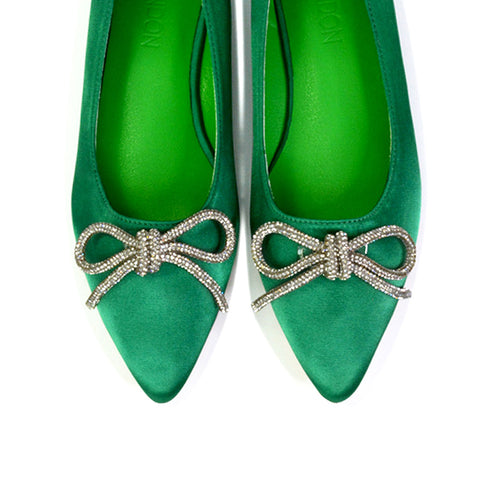 Green | XY London | green pumps,green pump shoes,green ballerina shoes,green flats,green diamante pumps