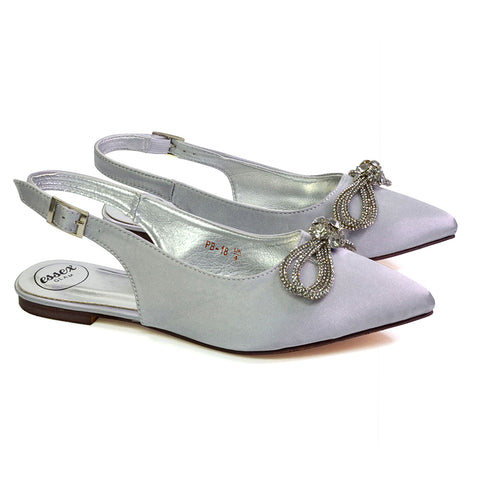 Silver | XY London | silver pumps,ivory pump shoes,ivory ballerina shoes,ivory ballerina pumps