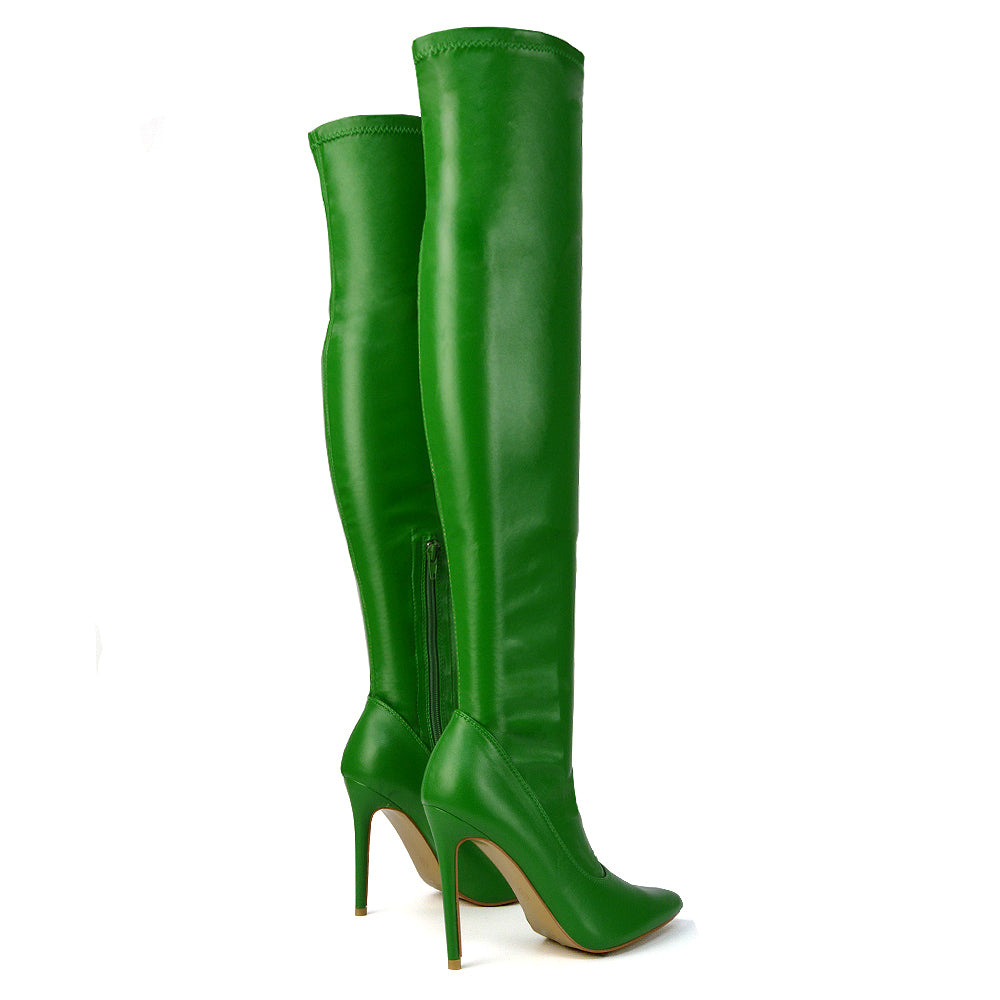 Over The Knee Boots Heeled Boots XY London xylondon